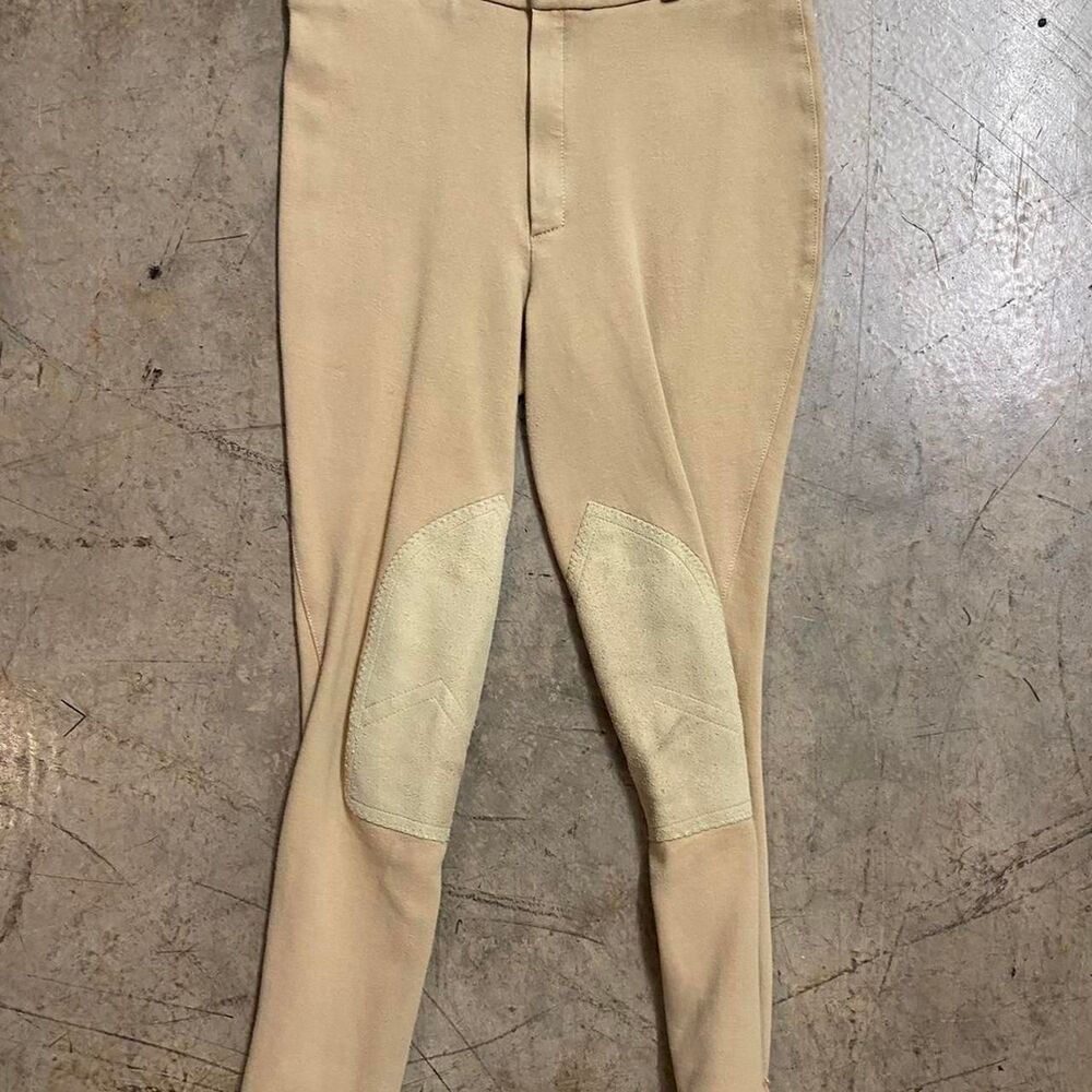 Women's Tan and Cream Equestrian Pants